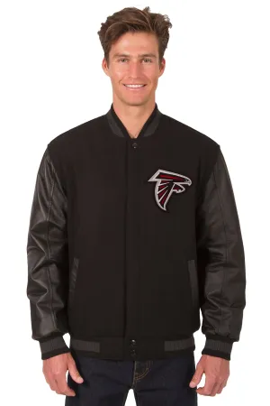Atlanta Falcons Reversible Wool and Leather Jacket