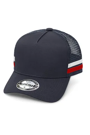 Aussie A Frame Striped Trucker Cap