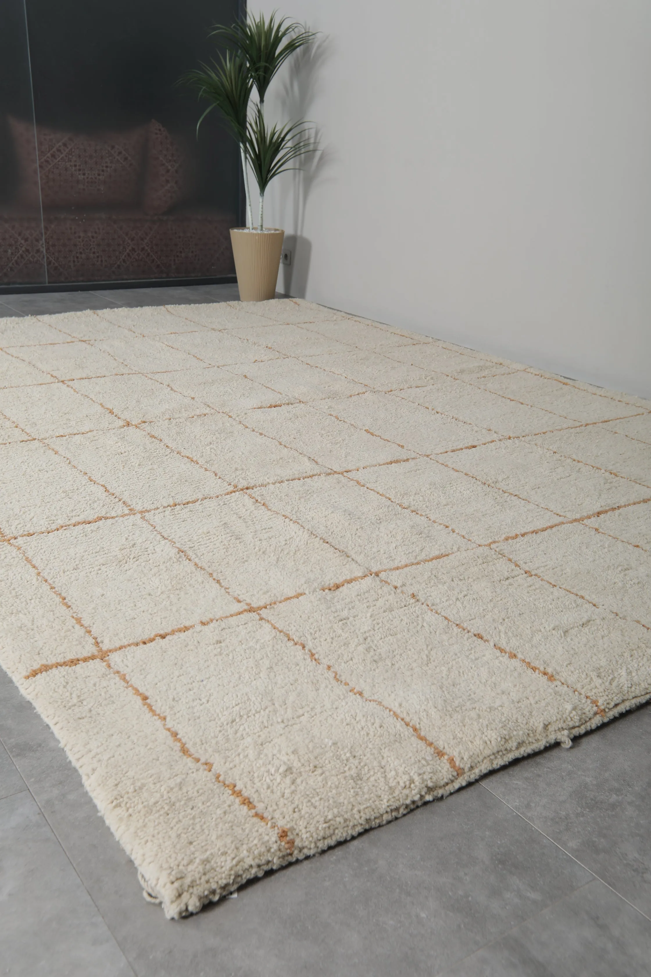 Authentic rug - Moroccan Beniourain Red rug - Wool rug