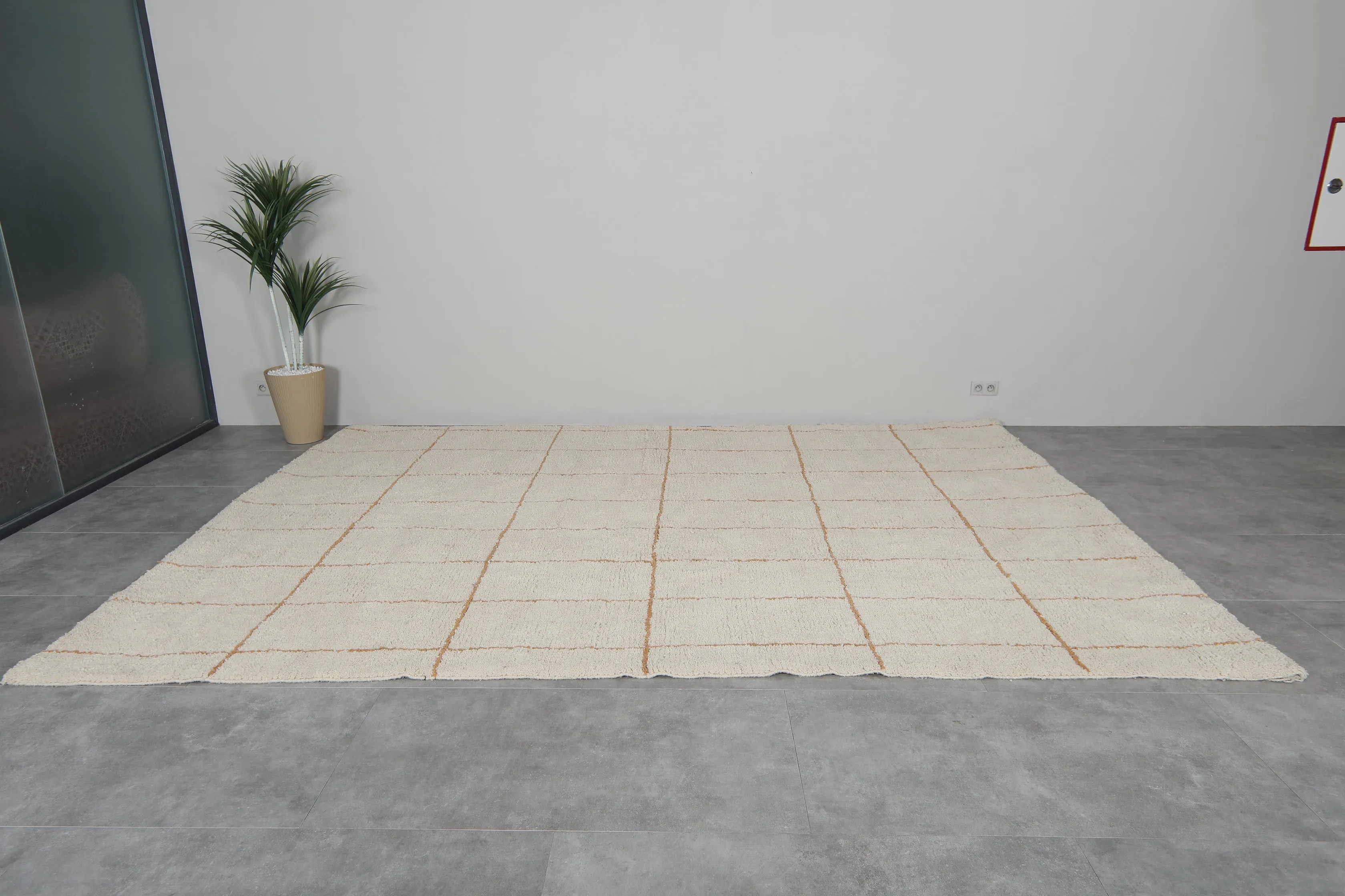 Authentic rug - Moroccan Beniourain Red rug - Wool rug