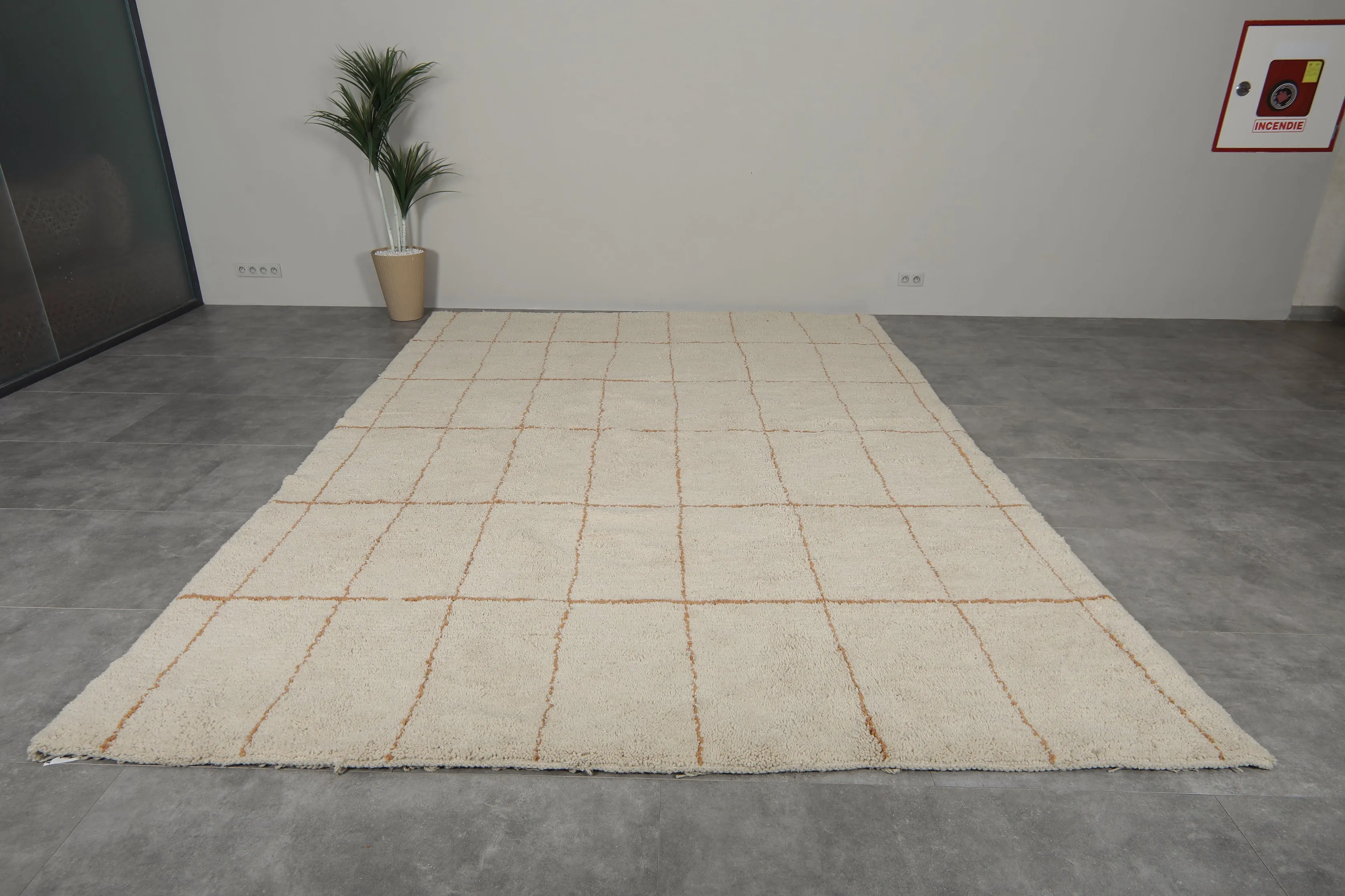 Authentic rug - Moroccan Beniourain Red rug - Wool rug