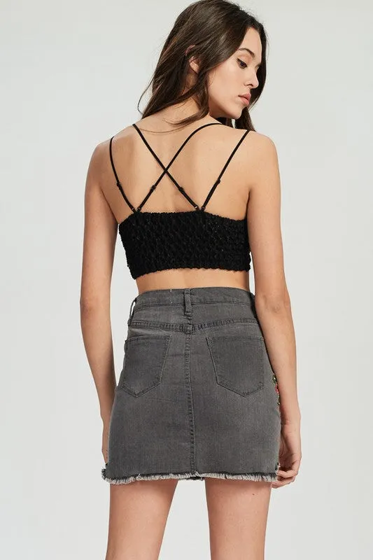 AXEL LACE BRALETTE BLACK-