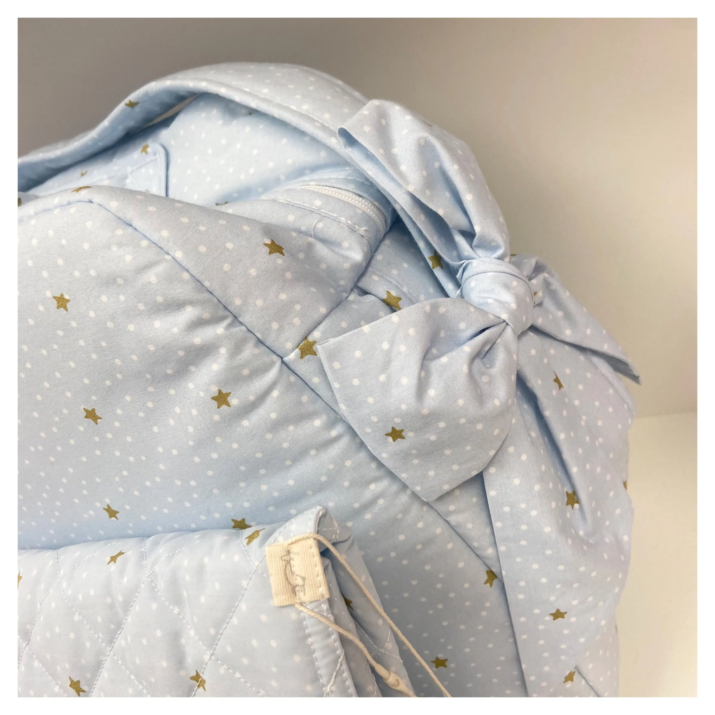 Baby Gi Blue Star & Spots Changing Bag and Matching Mat