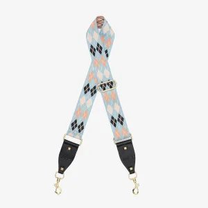 Bag Strap - Argyle Sky & Taupe