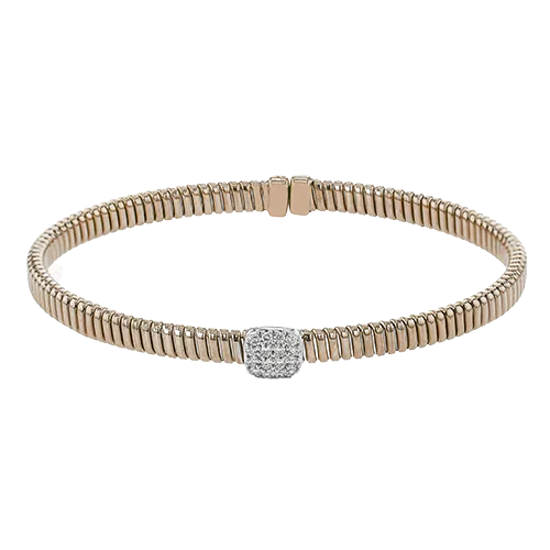 Bangle in 18k Gold with Diamonds