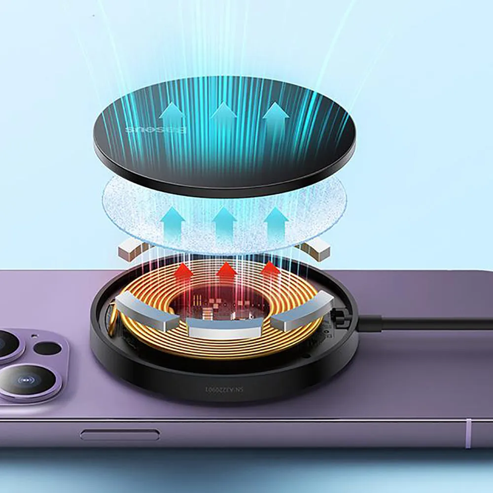 Baseus Mini3 Magnetic Wireless Charger 15W - Black
