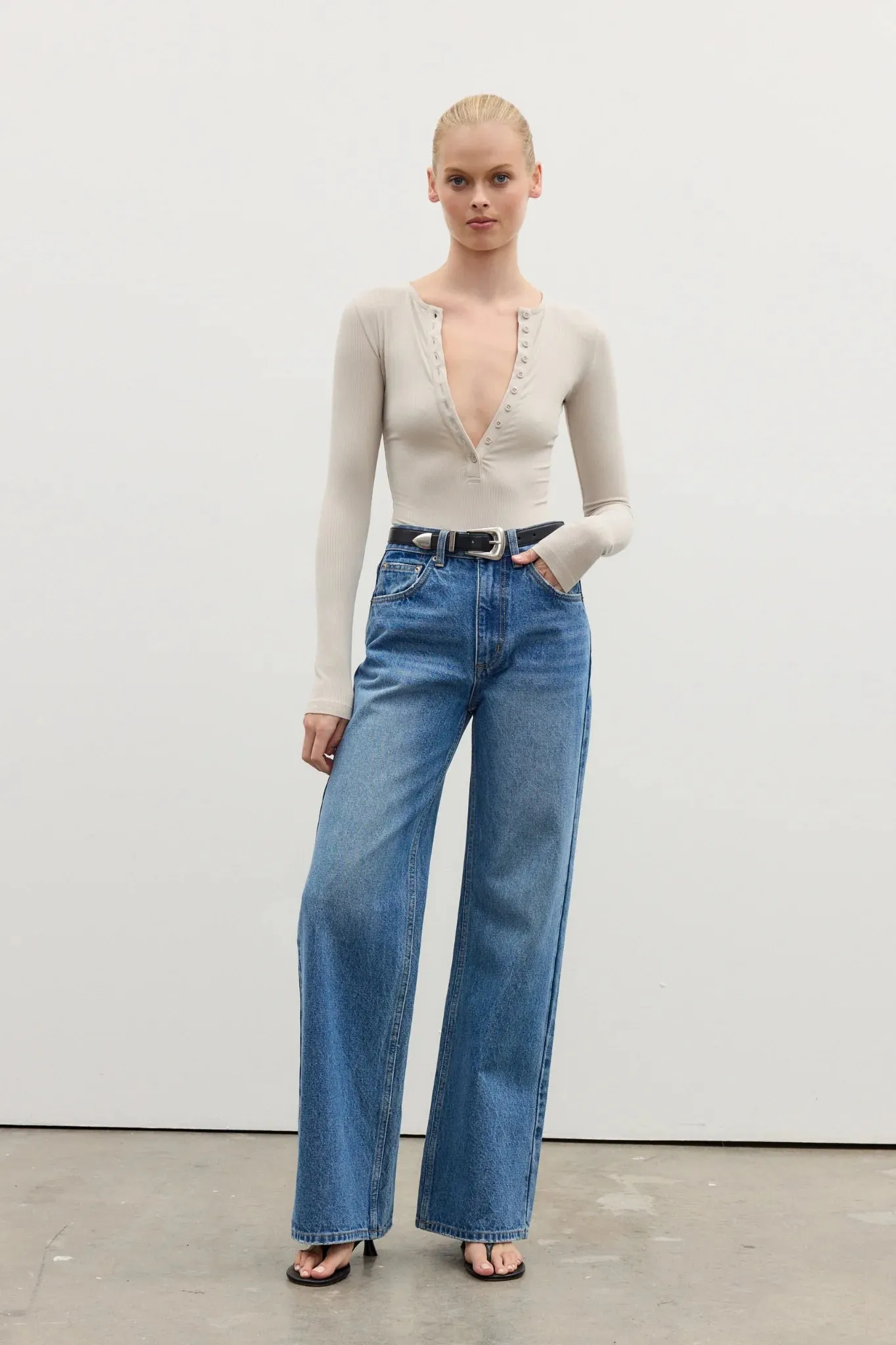 'BAYSE' LARA BODYSUIT - OATMEAL