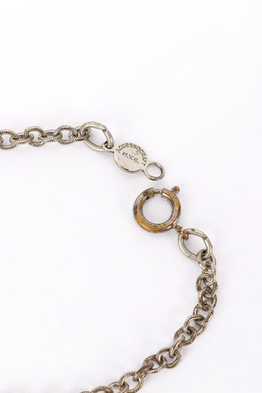 Beaded Plate Pendant Necklace