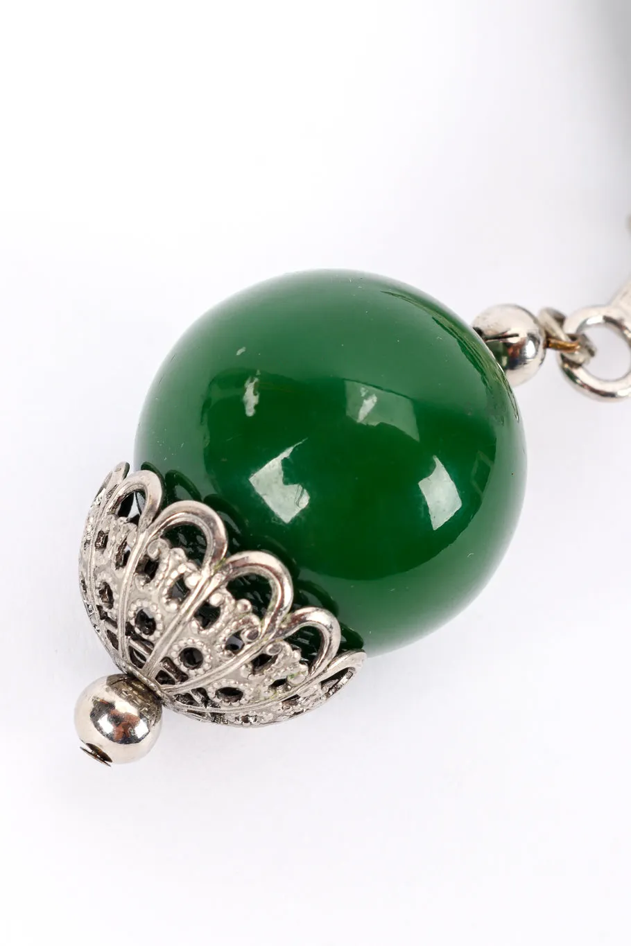 Beaded Plate Pendant Necklace
