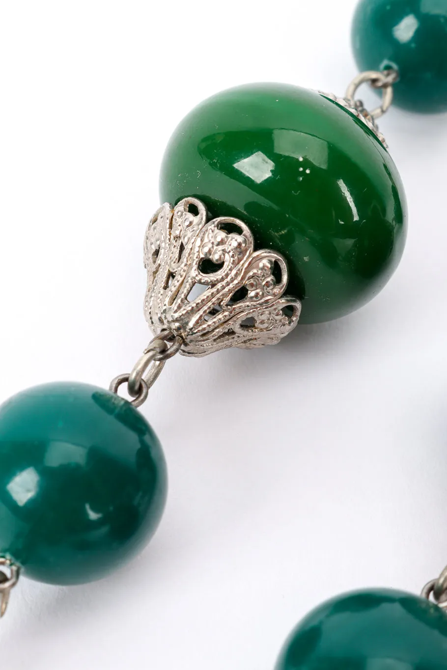 Beaded Plate Pendant Necklace