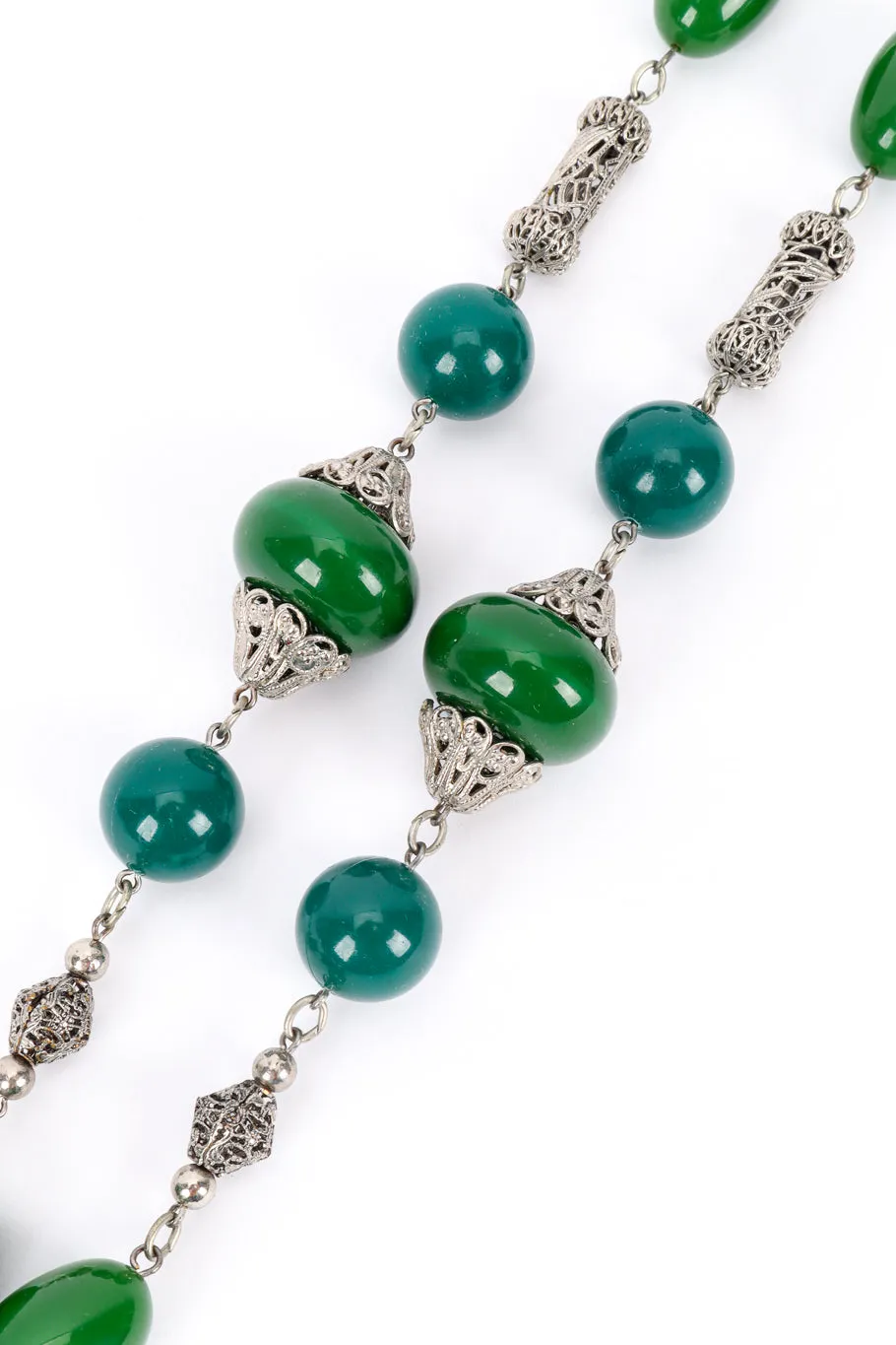 Beaded Plate Pendant Necklace