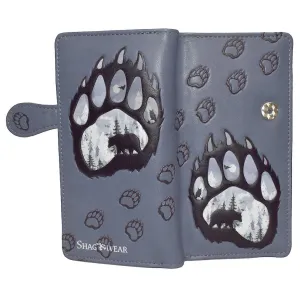 Bear Paw Grey Wallet - Large