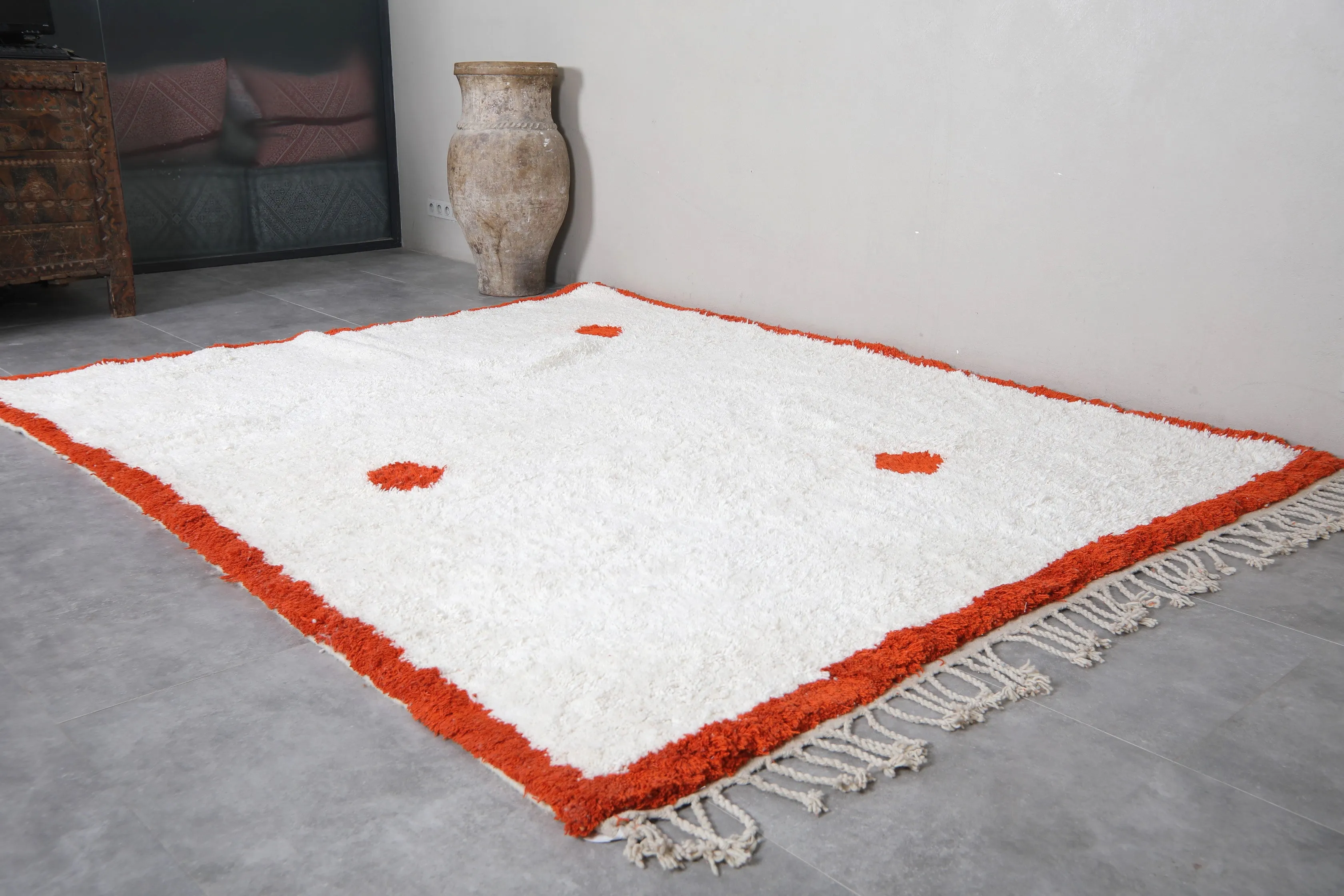 Beni ourain rug - Moroccan custom rug - Hand knotted berber rug