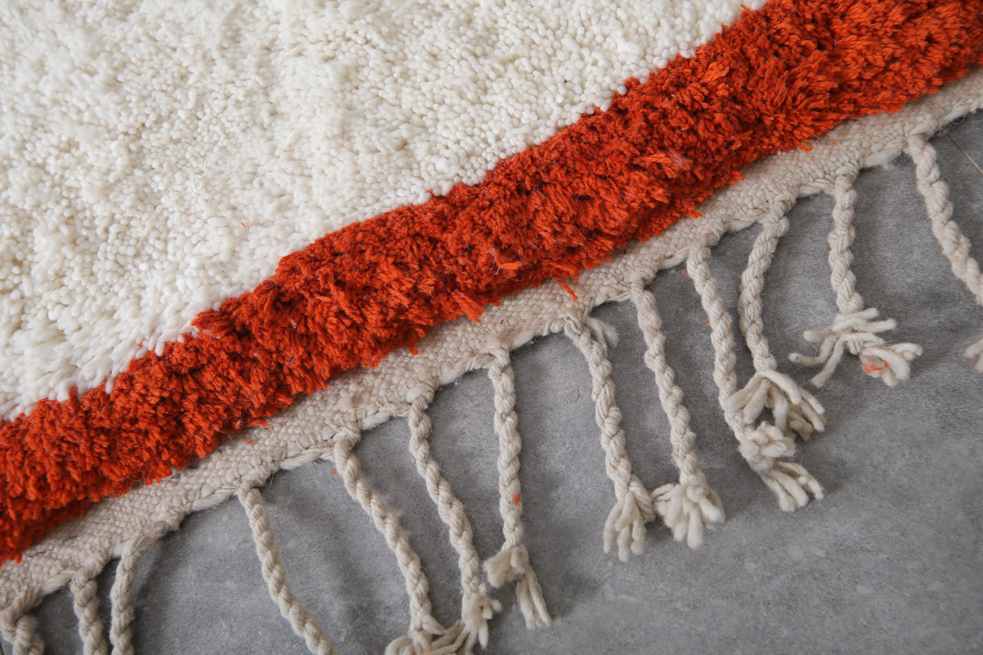 Beni ourain rug - Moroccan custom rug - Hand knotted berber rug