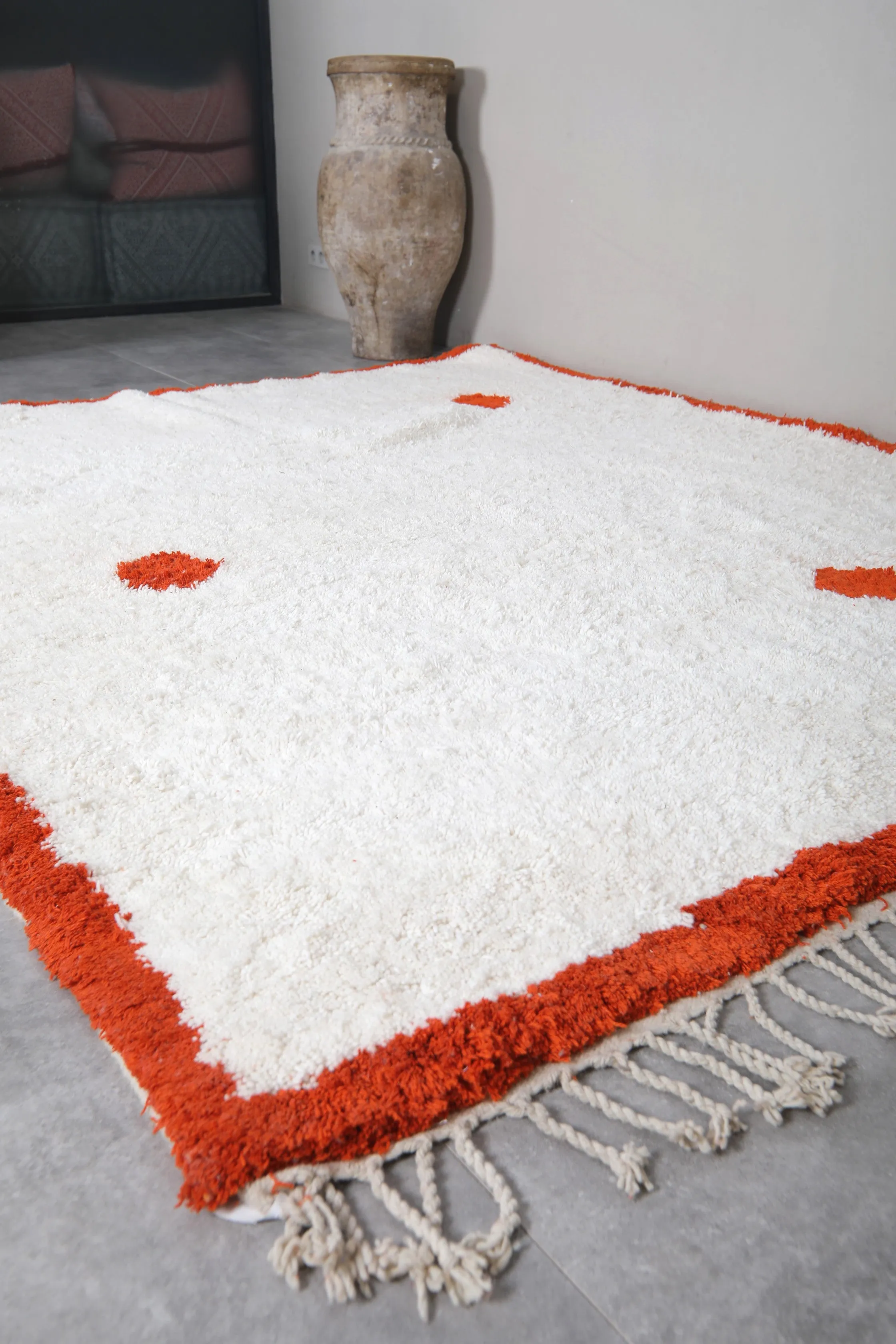 Beni ourain rug - Moroccan custom rug - Hand knotted berber rug