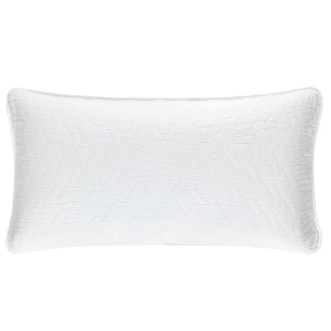 Birdie White Quilted Sham
