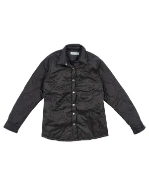 Black Quilted Shacket