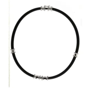 Black Rubber Collar Necklace