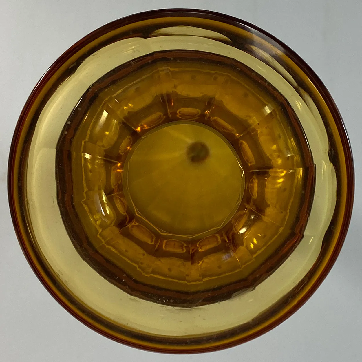 Bohemian Moser Karlsbad Amber Glass and Oroplastic Fipop Series Vase