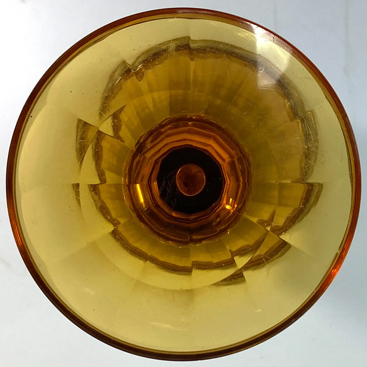 Bohemian Moser Karlsbad Amber Glass and Oroplastic Fipop Series Vase