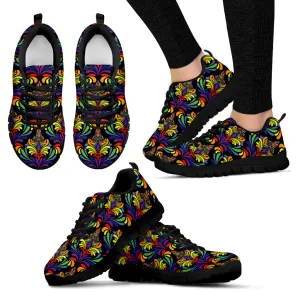 Bohemian Print-Sneaker  056-1_Black or White Sole