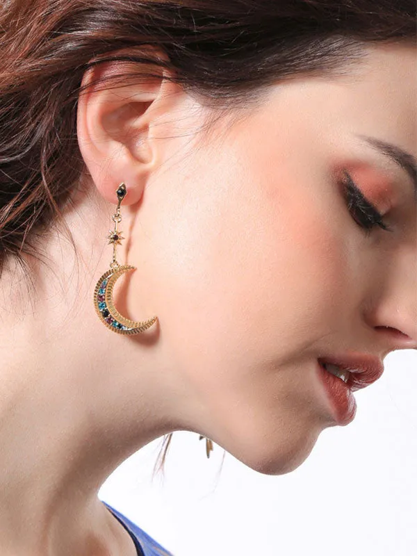 Bohemian Star&Moon Pattern Earrings