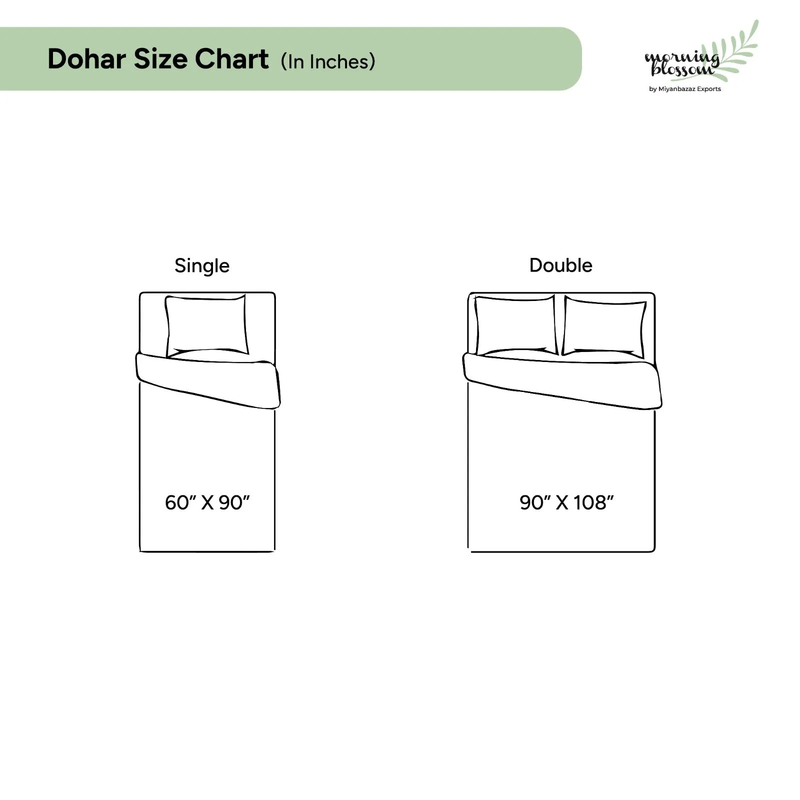 Bohemian zigzag pure cotton single dohar