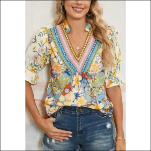 Boho Floral Half Sleeve: Finally, a Blouse that Matches my Chaotic Soul! 🌼 Needful Things