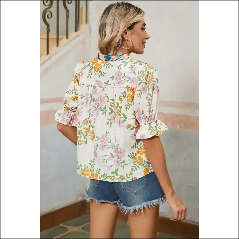 Boho Floral Half Sleeve: Finally, a Blouse that Matches my Chaotic Soul! 🌼 Needful Things