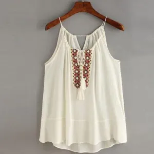 Boho Style Tassel Lace Crop Top