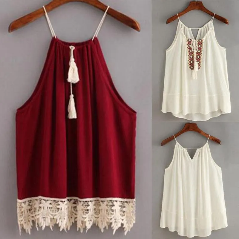 Boho Style Tassel Lace Crop Top