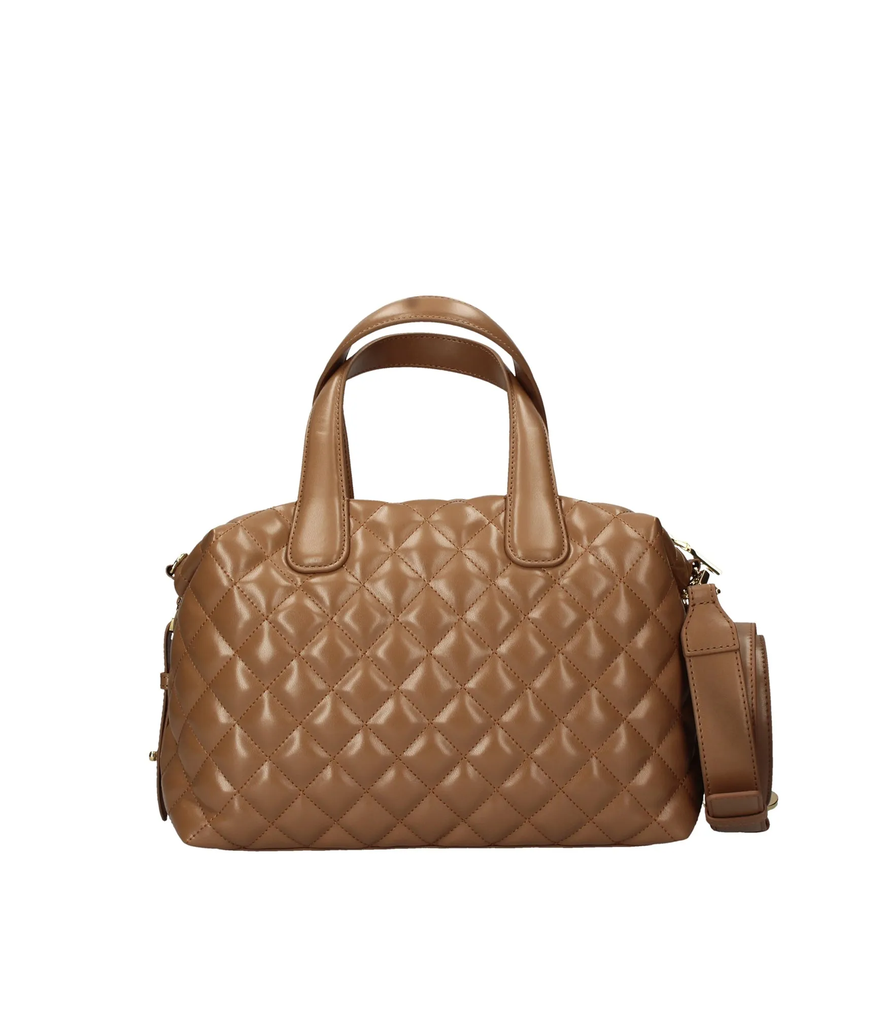 Borsa Quilted Nappa Pu - Cammello