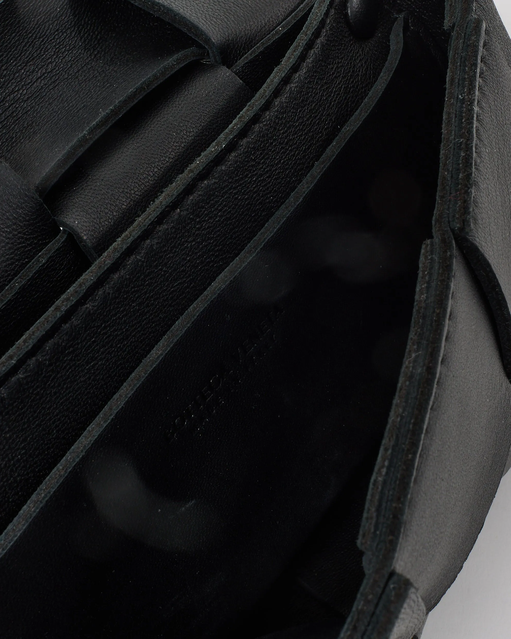 Bottega Veneta Black Nappa Maxi Intreccio Leather Cassette Belt Bag