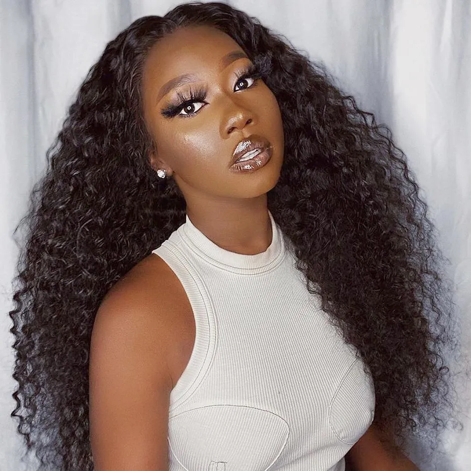 Brazilian Curly Wig 4*4 HD  Lace Closure Wig  MYLOCKME
