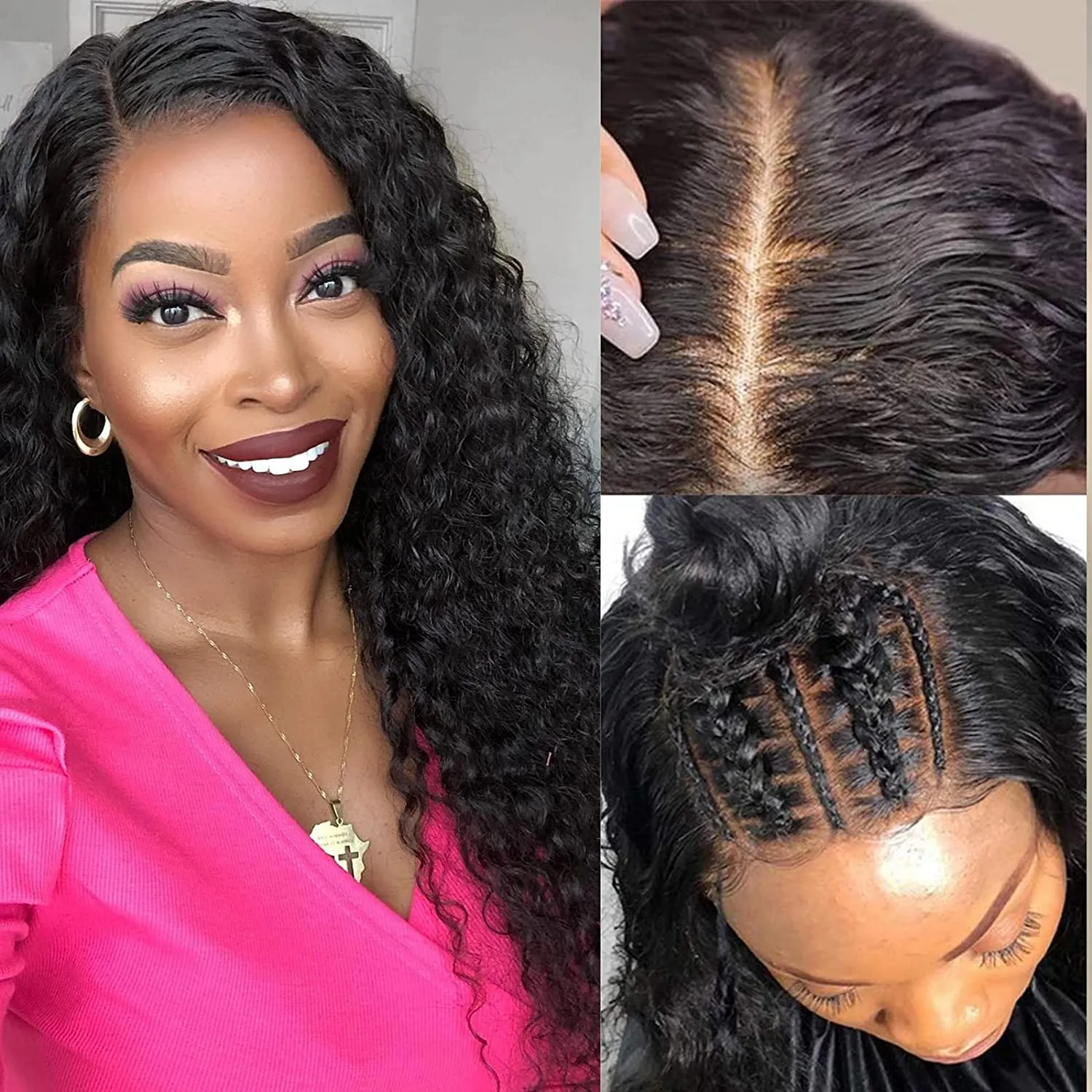 Brazilian Curly Wig 4*4 HD  Lace Closure Wig  MYLOCKME