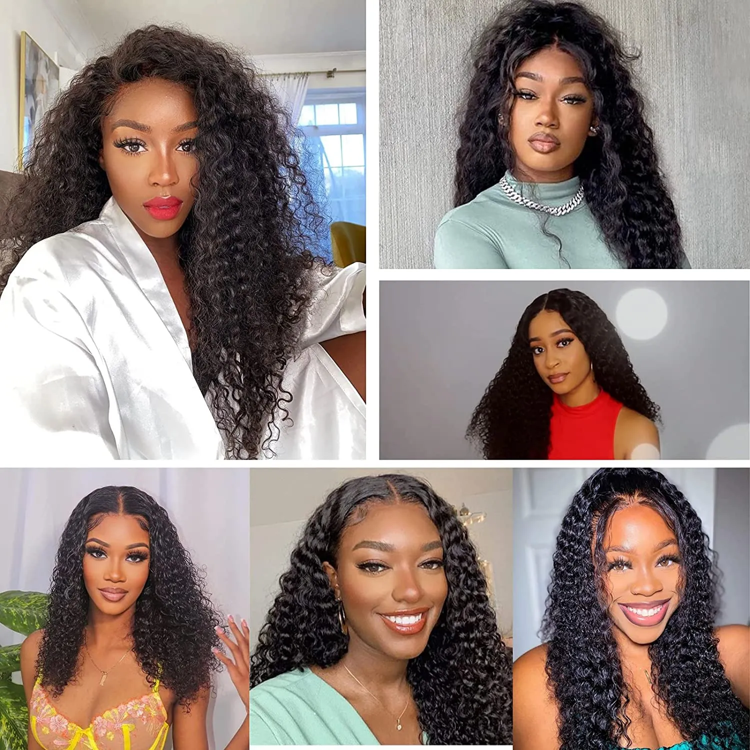 Brazilian Curly Wig 4*4 HD  Lace Closure Wig  MYLOCKME