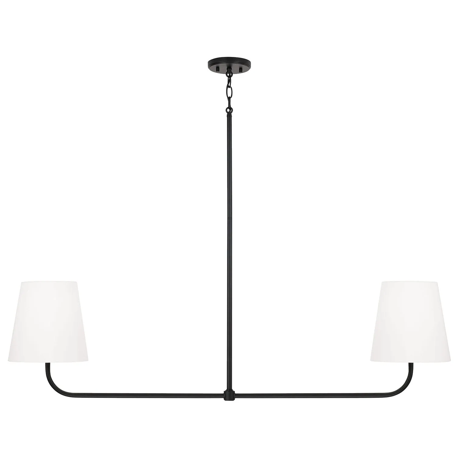 BRODY 2-LIGHT ISLAND, MATTE BLACK