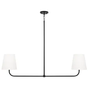 BRODY 2-LIGHT ISLAND, MATTE BLACK