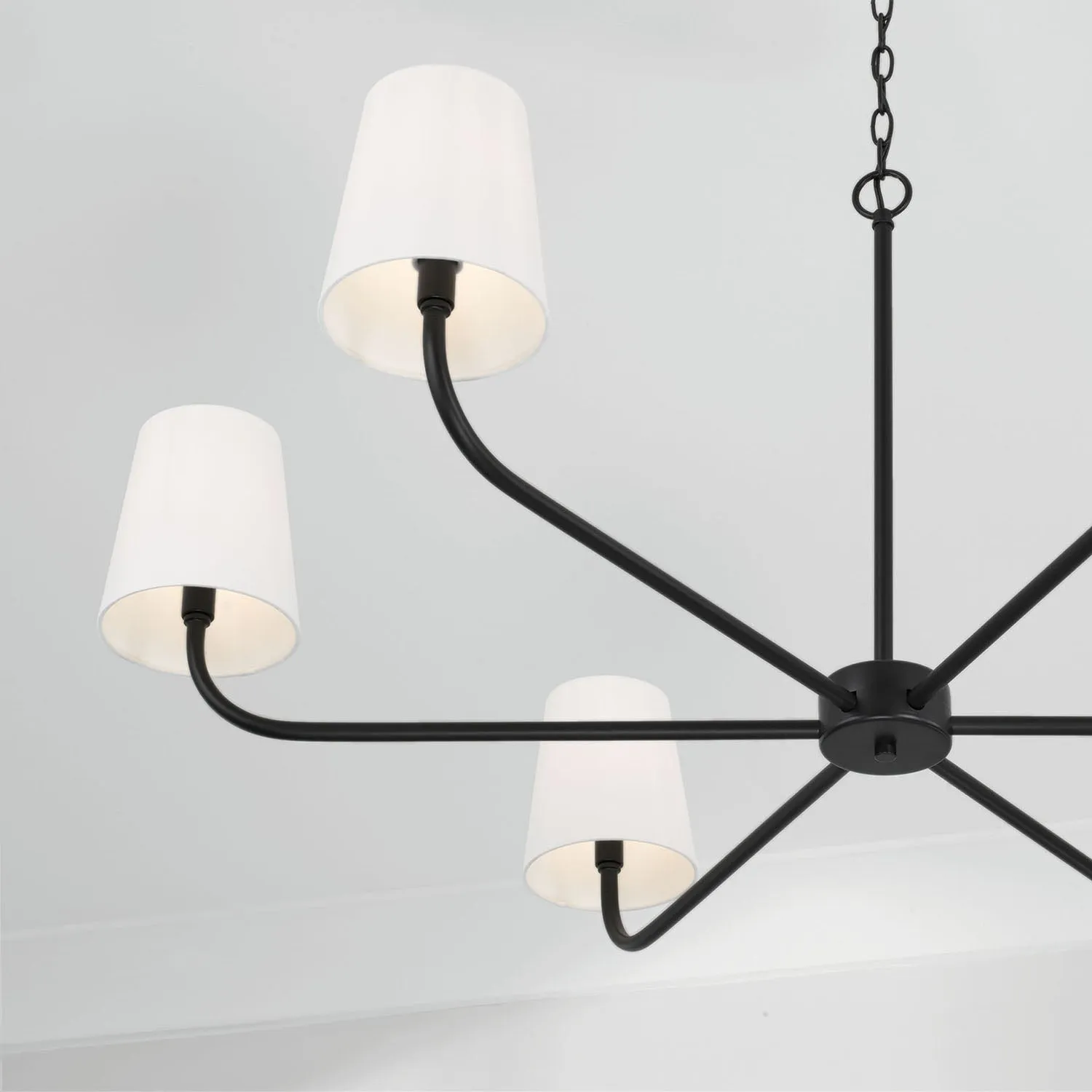 BRODY 6-LIGHT CHANDELIER, MATTE BLACK