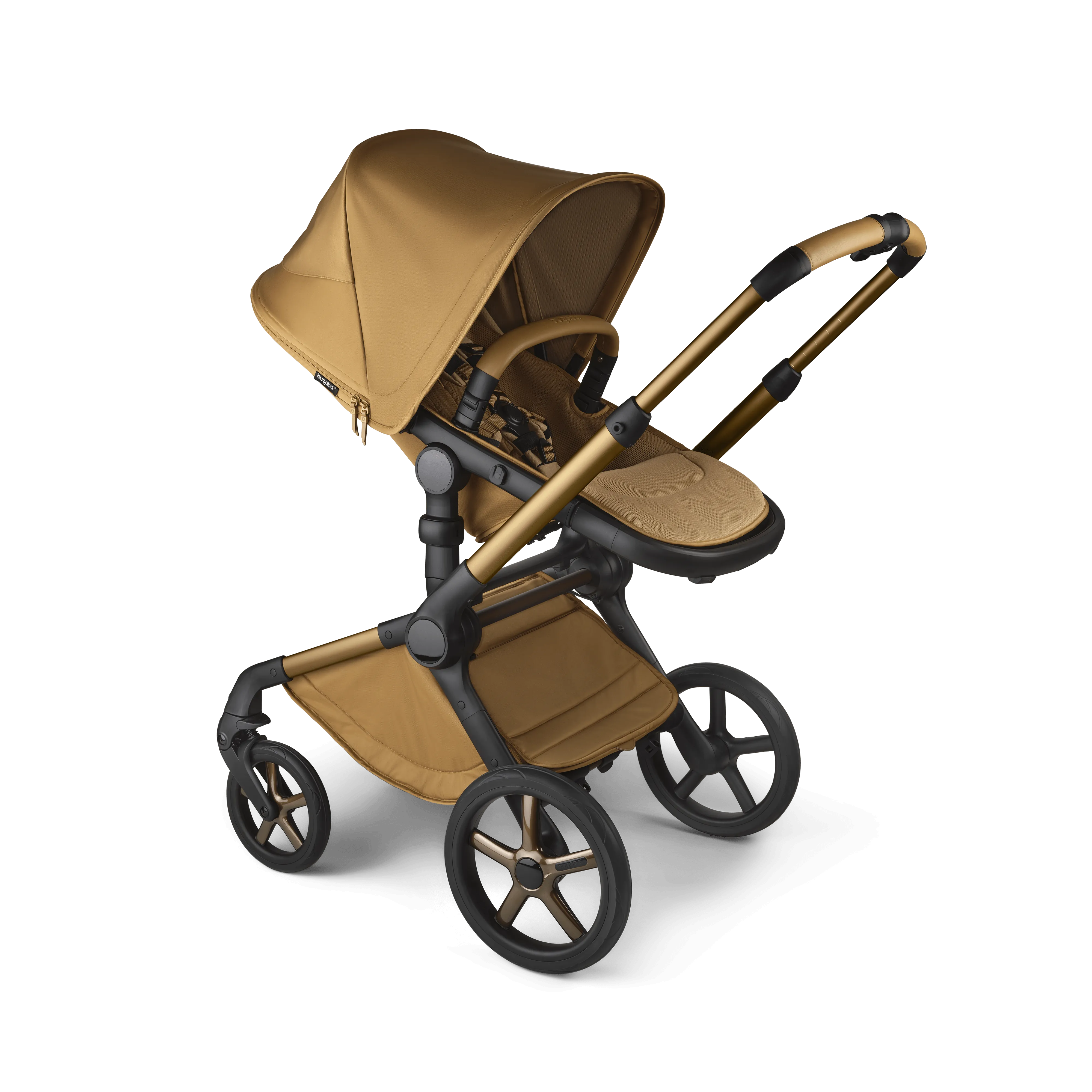 Bugaboo Fox 5 Cabriofix i-Size Travel System, Noir Limited Edition - Amber Glow