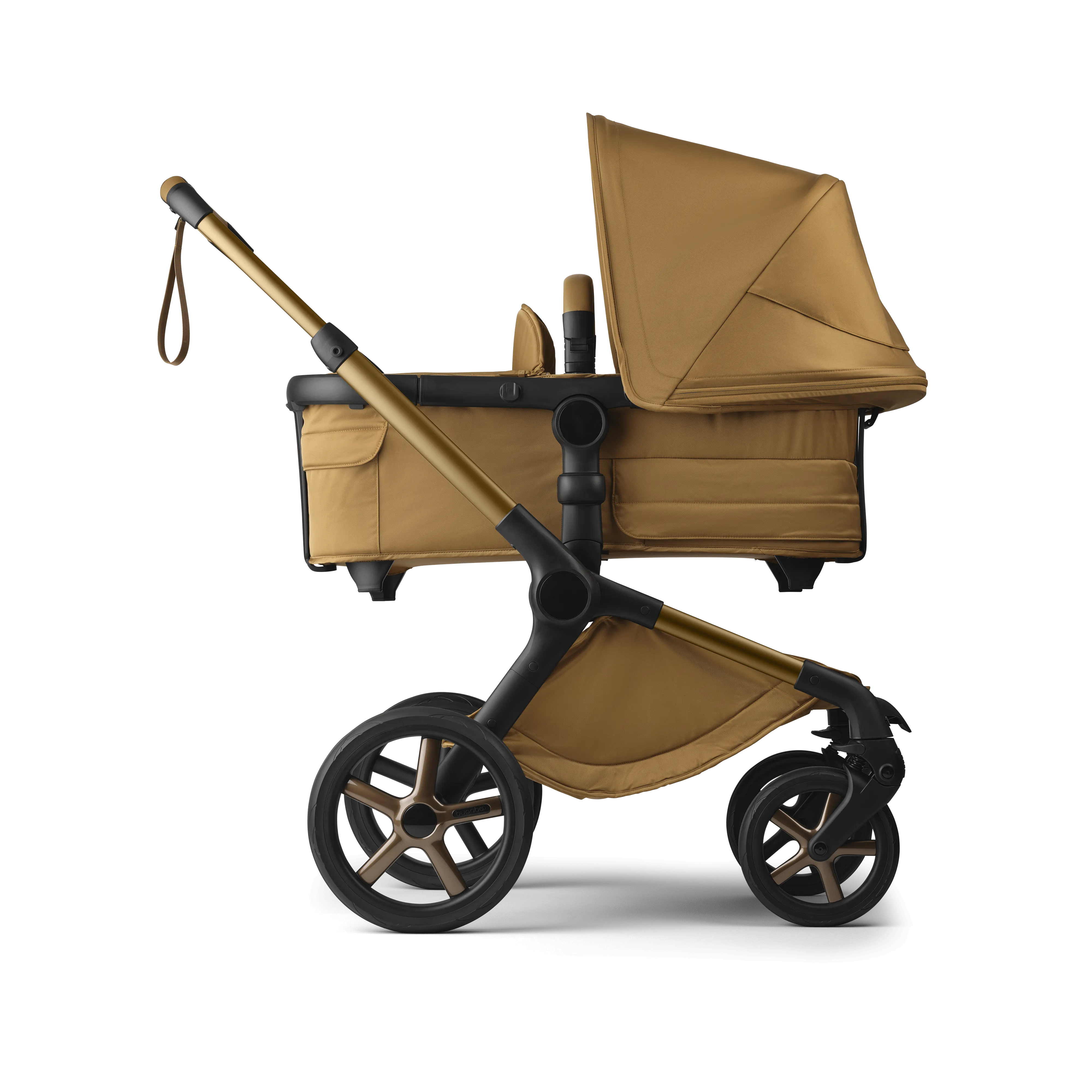 Bugaboo Fox 5 Cabriofix i-Size Travel System, Noir Limited Edition - Amber Glow