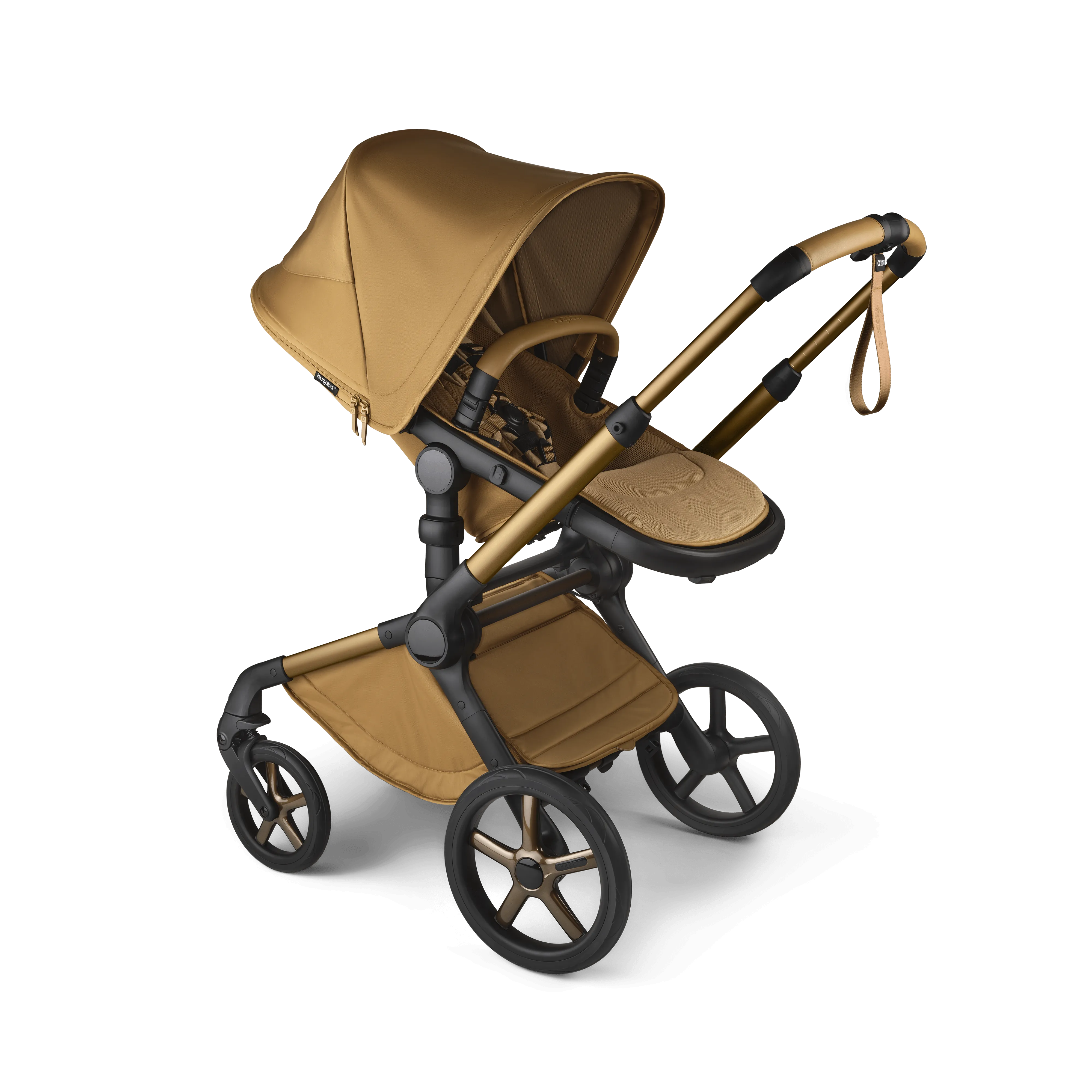 Bugaboo Fox 5 Cabriofix i-Size Travel System, Noir Limited Edition - Amber Glow