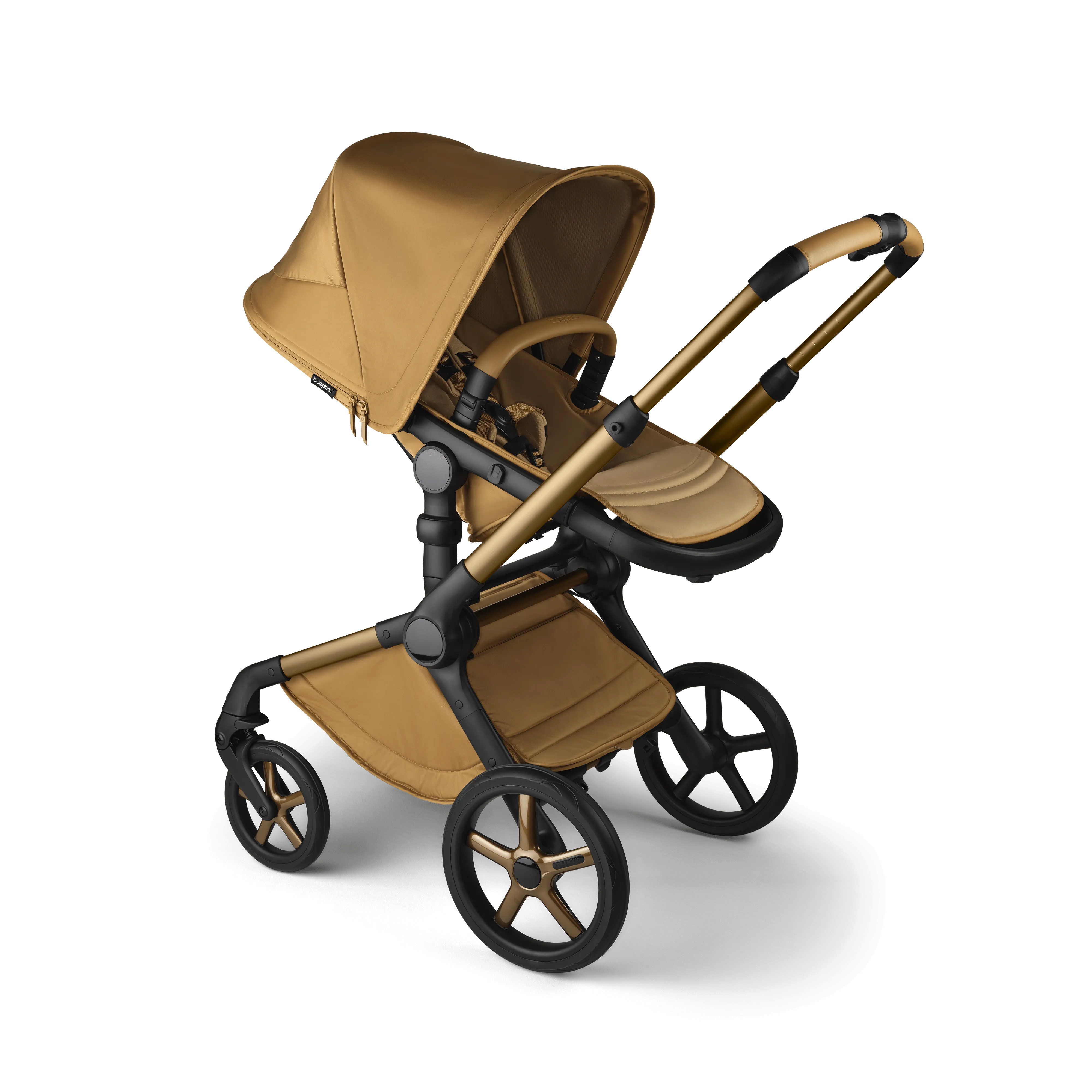Bugaboo Fox 5 Cabriofix i-Size Travel System, Noir Limited Edition - Amber Glow