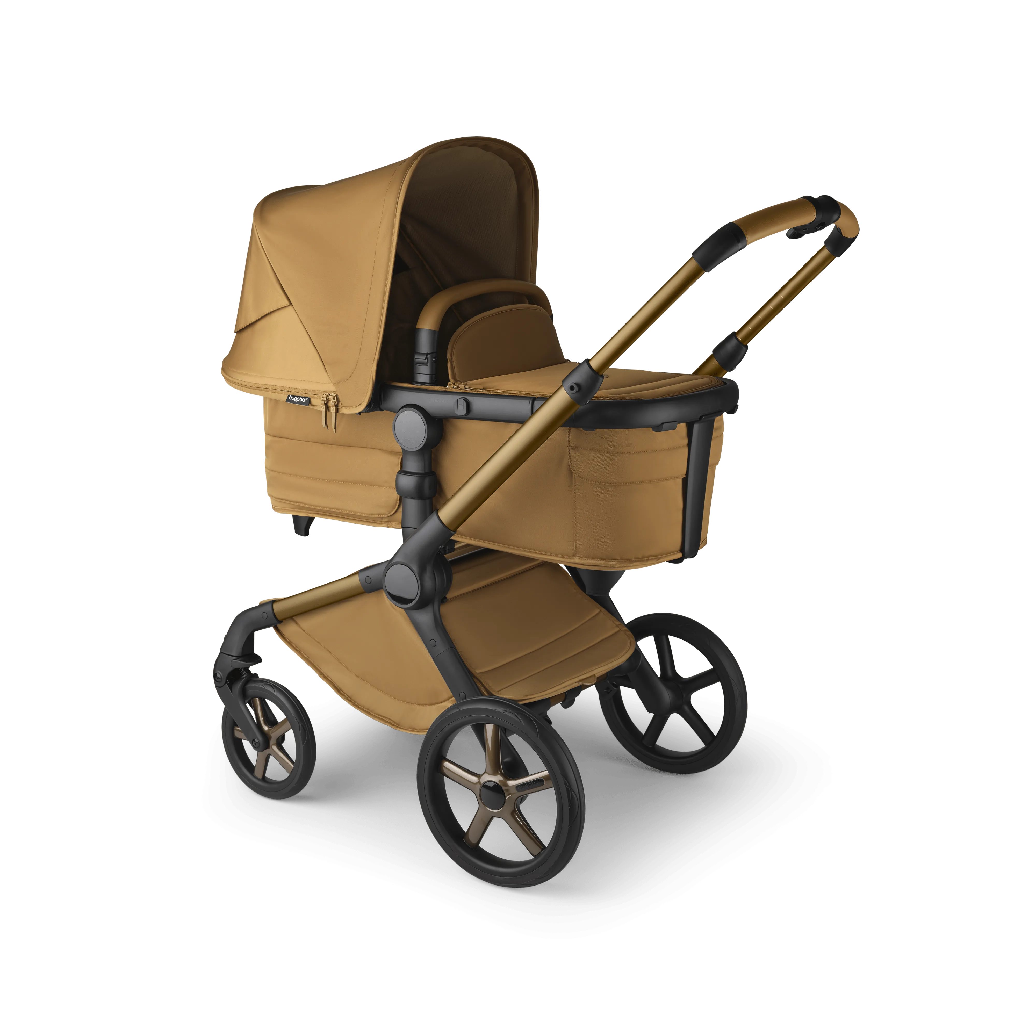 Bugaboo Fox 5 Cabriofix i-Size Travel System, Noir Limited Edition - Amber Glow