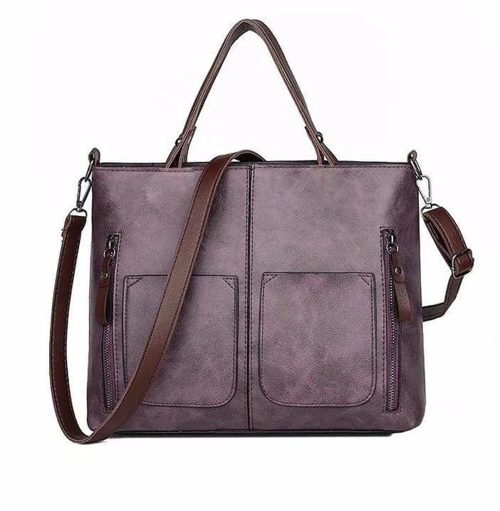 （Buy 2 free shipping）Vintage Leather Shoulder Bag for Ladies