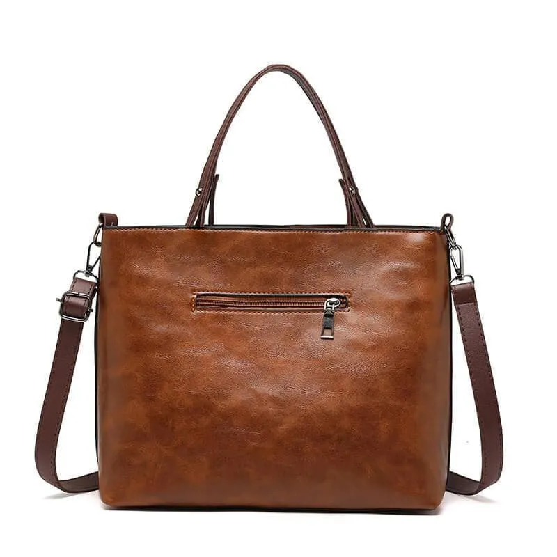 （Buy 2 free shipping）Vintage Leather Shoulder Bag for Ladies