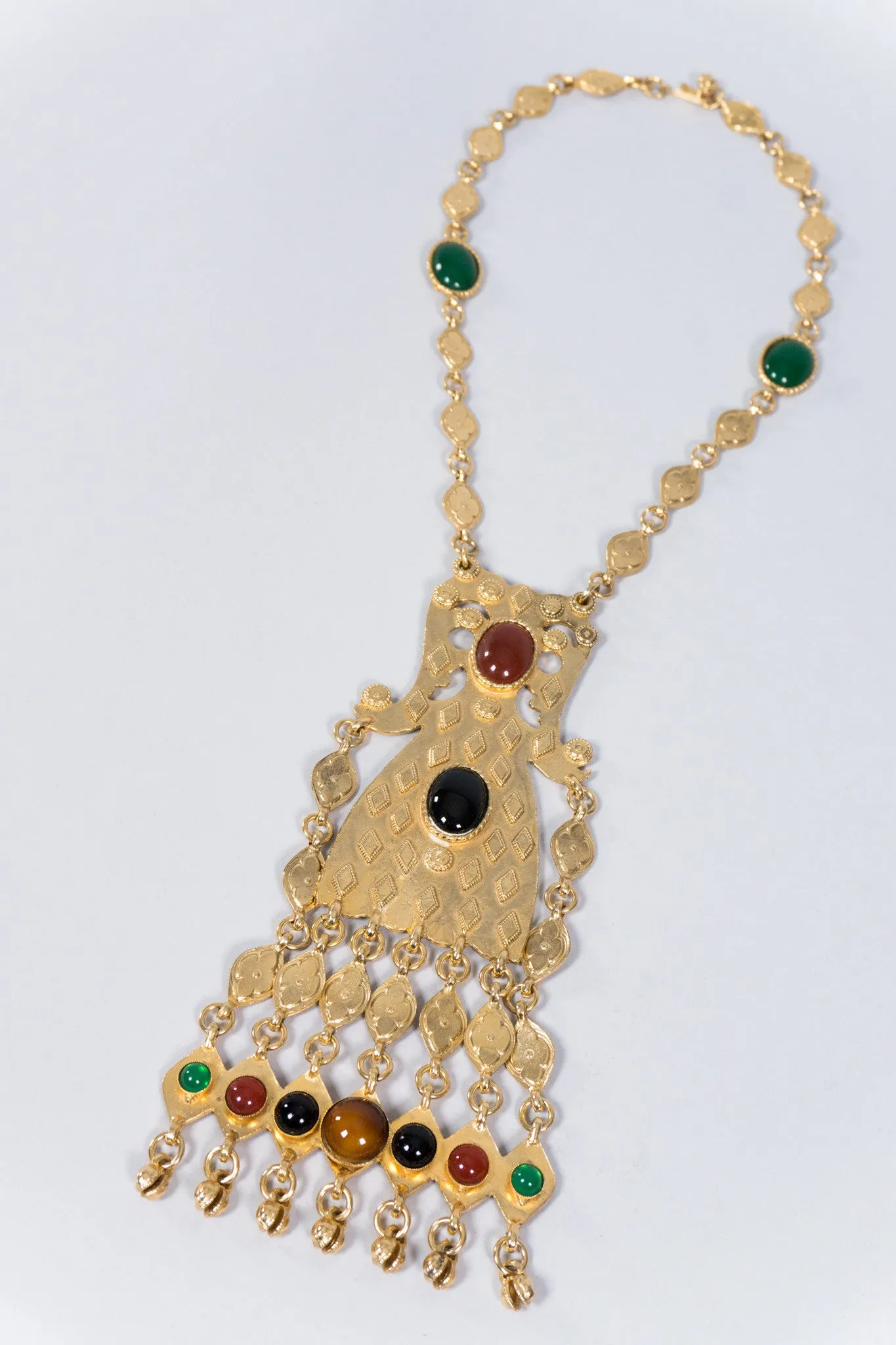 Byzantine Pendant Plate Necklace