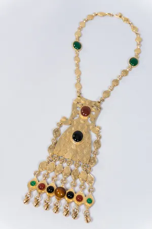 Byzantine Pendant Plate Necklace