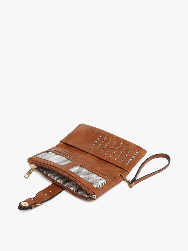 CadenceBuckle RFID Wallet in Brown