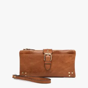 CadenceBuckle RFID Wallet in Brown